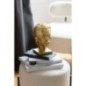 Busto em pó de cal dourado, 14,5 x 18 x 25,5 cm Busto em pó de cal dourado, 14,5 x 18 x 25,5 cm