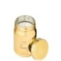 Vela en vaso dorado de 8 x 8 x 13 cm Vela en vaso dorado de 8 x 8 x 13 cm