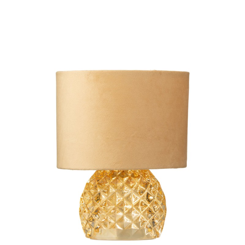 Lampe de table en verre dorée 17,2x23x17,2 cm Lampe de table en verre dorée 17,2x23x17,2 cm