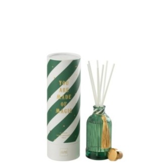 Diffusore a canne in vetro bianco, 24,5 cm