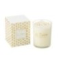 Grande bougie parfumée en cire dorée 10,5x10,5x13,5 cm Grande bougie parfumée en cire dorée 10,5x10,5x13,5 cm