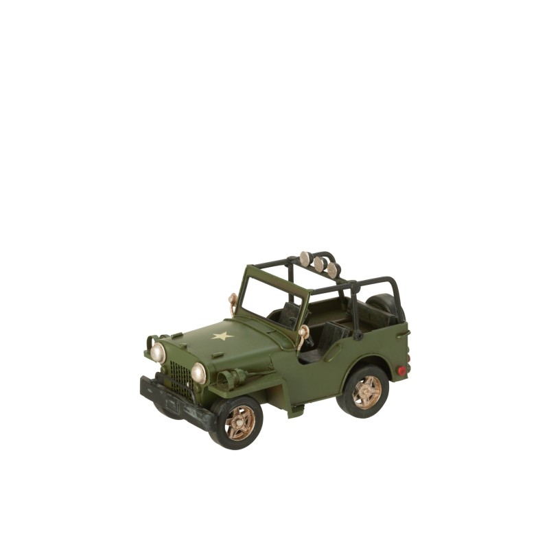 4x4 de metal de color caqui, 17 x 9,5 x 9,5 cm 4x4 de metal de color caqui, 17 x 9,5 x 9,5 cm