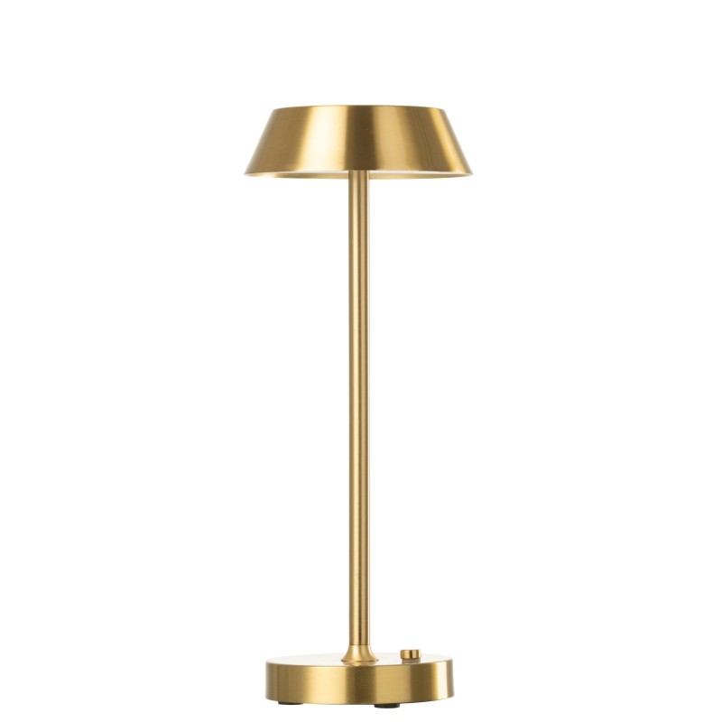 Lampe de table en métal doré 12x12x31,5 cm Lampe de table en métal doré 12x12x31,5 cm