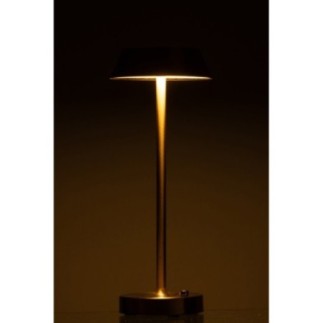 Candeeiro de mesa em metal dourado, 12 x 12 x 31,5 cm