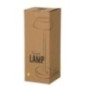 Lampe de table en métal doré 12x12x31,5 cm Lampe de table en métal doré 12x12x31,5 cm