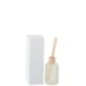 Difusor com palhetas em vidro branco, 7,5 x 7,5 x 27,5 cm Difusor com palhetas em vidro branco, 7,5 x 7,5 x 27,5 cm