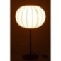 Lampe de table en métal et textile blanche 30x53,5x30 cm