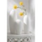 Vase en argile blanche 20x36,5x20 cm Vase en argile blanche 20x36,5x20 cm