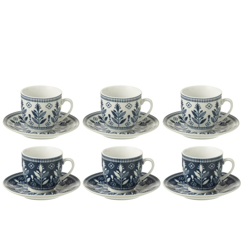 Tasses à café en céramique bleu foncé 5,1x3x5,5 cm Tasses à café en céramique bleu foncé 5,1x3x5,5 cm