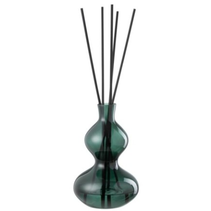 Huile parfumée en verre vert foncé 20x20x31 cm