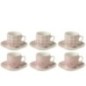 Tazas de café de cerámica rosa, 5,1 x 3 x 5,5 cm