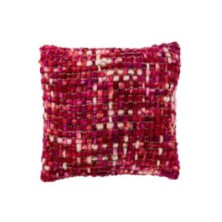 Cuscino in acrilico rosa e scuro, 50x15x50 cm