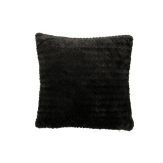 Coussin en polyester noir 45x15x45 cm