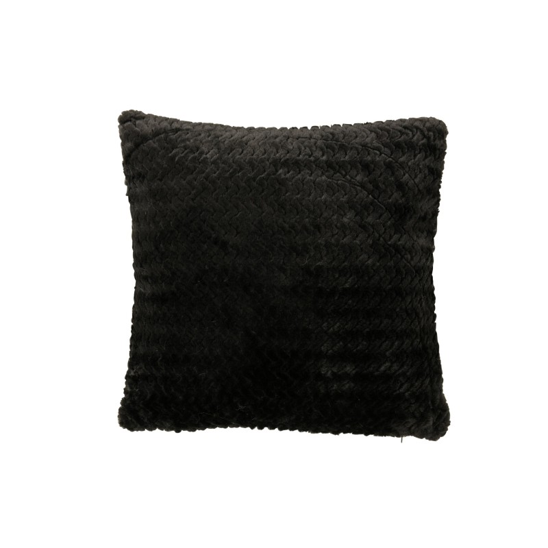 Almofada de poliéster preta, 45 x 15 x 45 cm Almofada de poliéster preta, 45 x 15 x 45 cm