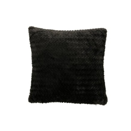 Coussin en polyester noir 45x15x45 cm