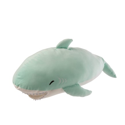 Sourire de requin en polyester vert menthe 44x30x90 cm