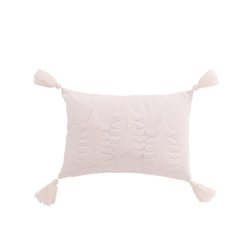 Coussin en coton blanc 30x15x45 cm Coussin en coton blanc 30x15x45 cm