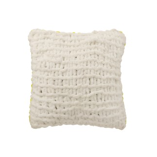 Coussin en polyester vert et blanc 50x15x50 cm