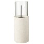Columna de magnesio gris de 23 x 23 x 65 cm Columna de magnesio gris de 23 x 23 x 65 cm