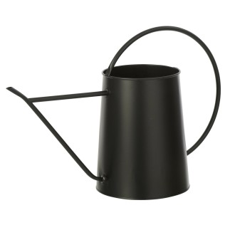 Regador decorativo em metal preto 51x20x34 cm