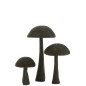 Champignon en Bois Noir 38x38x60cm Champignon en Bois Noir 38x38x60cm