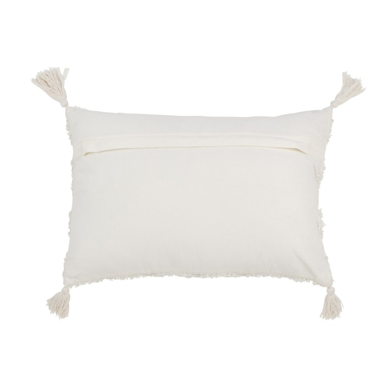 Almofada de algodão branco 40x60x12 cm Almofada de algodão branco 40x60x12 cm