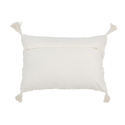 Almofada de algodão branco 40x60x12 cm