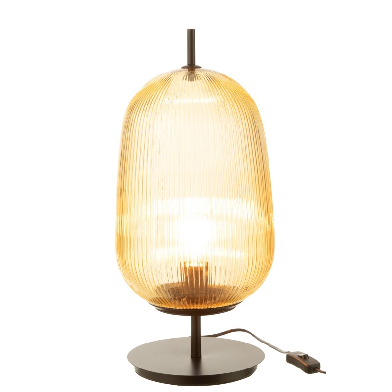 Lampe en verre jaune 45x45x22 cm Lampe en verre jaune 45x45x22 cm