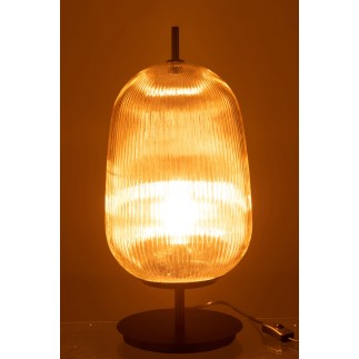 Lampe en verre jaune 45x45x22 cm