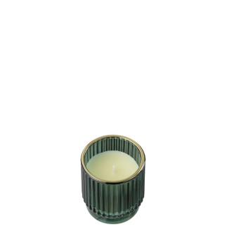 Bougie en cire verte 7x7x7 cm