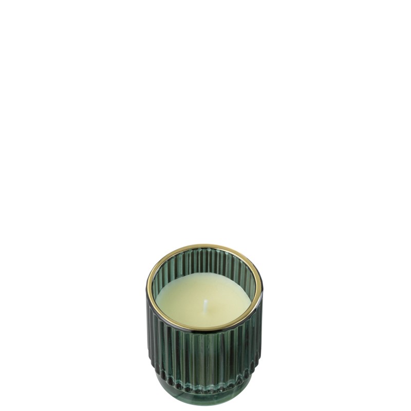 Vela de cera verde 7x7x7 cm Vela de cera verde 7x7x7 cm