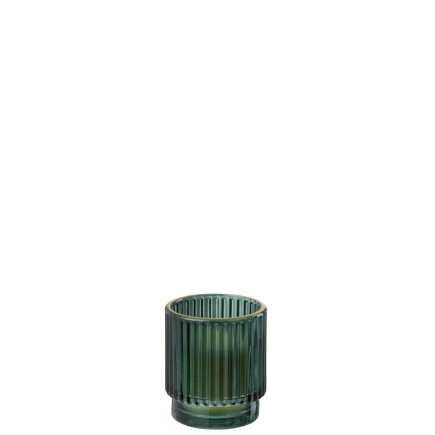 Vela de cera verde 7x7x7 cm