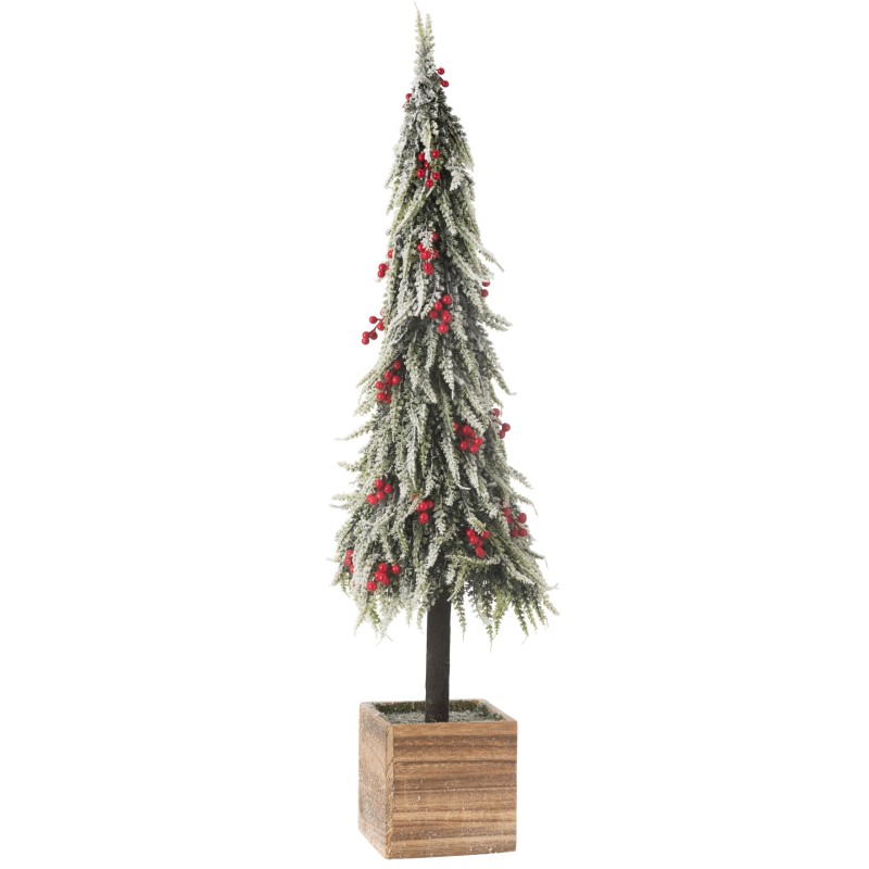 Sapin de Noël en platique rouge et vert 22x22x95 cm Sapin de Noël en platique rouge et vert 22x22x95 cm