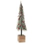Sapin de Noël en platique rouge et vert 22x22x95 cm Sapin de Noël en platique rouge et vert 22x22x95 cm