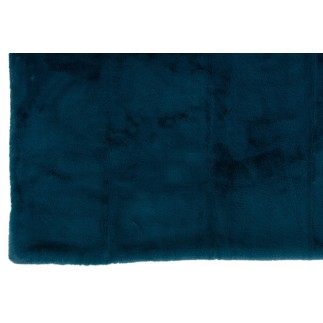 Manta de poliéster petróleo 180x130 cm