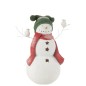 Boneco de neve em poliresina multicolorida 43,5 x 26 x 50 cm