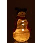 Bonhomme de neige en polyrésine multicouleur 43.5x26x50 cm