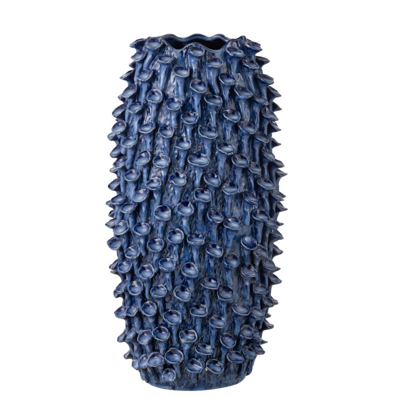 Vase en céramique bleu 24x18x48 cm Vase en céramique bleu 24x18x48 cm