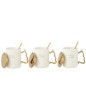 Tazza Christmas in ceramica bianca 8,2x8,2x9,8 cm