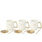 Tazza Christmas in ceramica bianca 8,2x8,2x9,8 cm