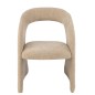 Sillón de tela beige, 66 x 65 x 86 cm
