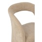 Fauteuil en textile beige 66x65x86cm Fauteuil en textile beige 66x65x86cm