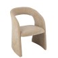 Fauteuil en textile beige 66x65x86cm Fauteuil en textile beige 66x65x86cm