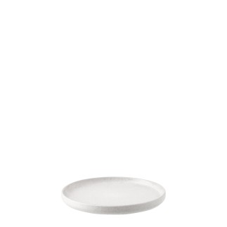 Piattino in gres grigio chiaro 21x21x2 cm