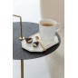 Mug avec cuillère en céramique blanc 17.8*12.2*8 cm