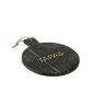 Tagliere rotondo per formaggi in marmo nero e dorato, 38x30x1,5 cm Tagliere rotondo per formaggi in marmo nero e dorato, 38x30x1,5 cm