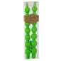 Scatola di 2 candele ritorte 3h in paraffina verde 7.5x3x26 cm