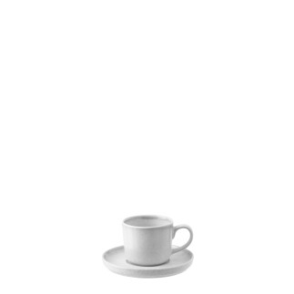 Taza de café de gres gris, 9 x 7,5 cm