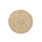 Set de table rond fleur+cercles en feuille de maïs naturel 38x38x2 cm Set de table rond fleur+cercles en feuille de maïs naturel 38x38x2 cm