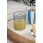 Bicchiere da acqua blu a coste 8x8x9,7 cm Bicchiere da acqua blu a coste 8x8x9,7 cm